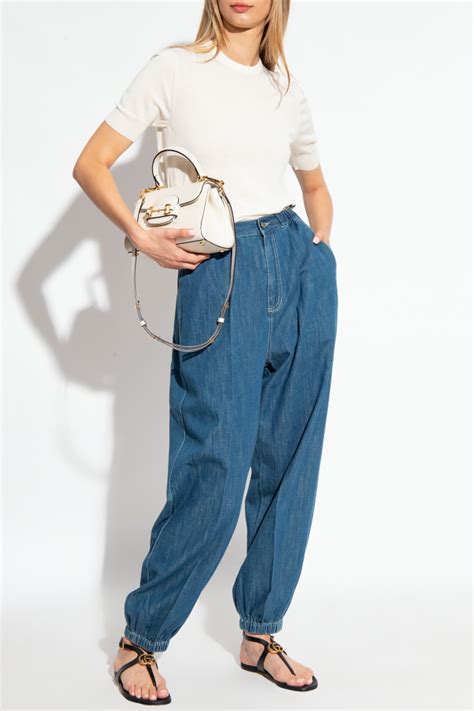 pantaloni gialli gucci|Gucci jeans for women.